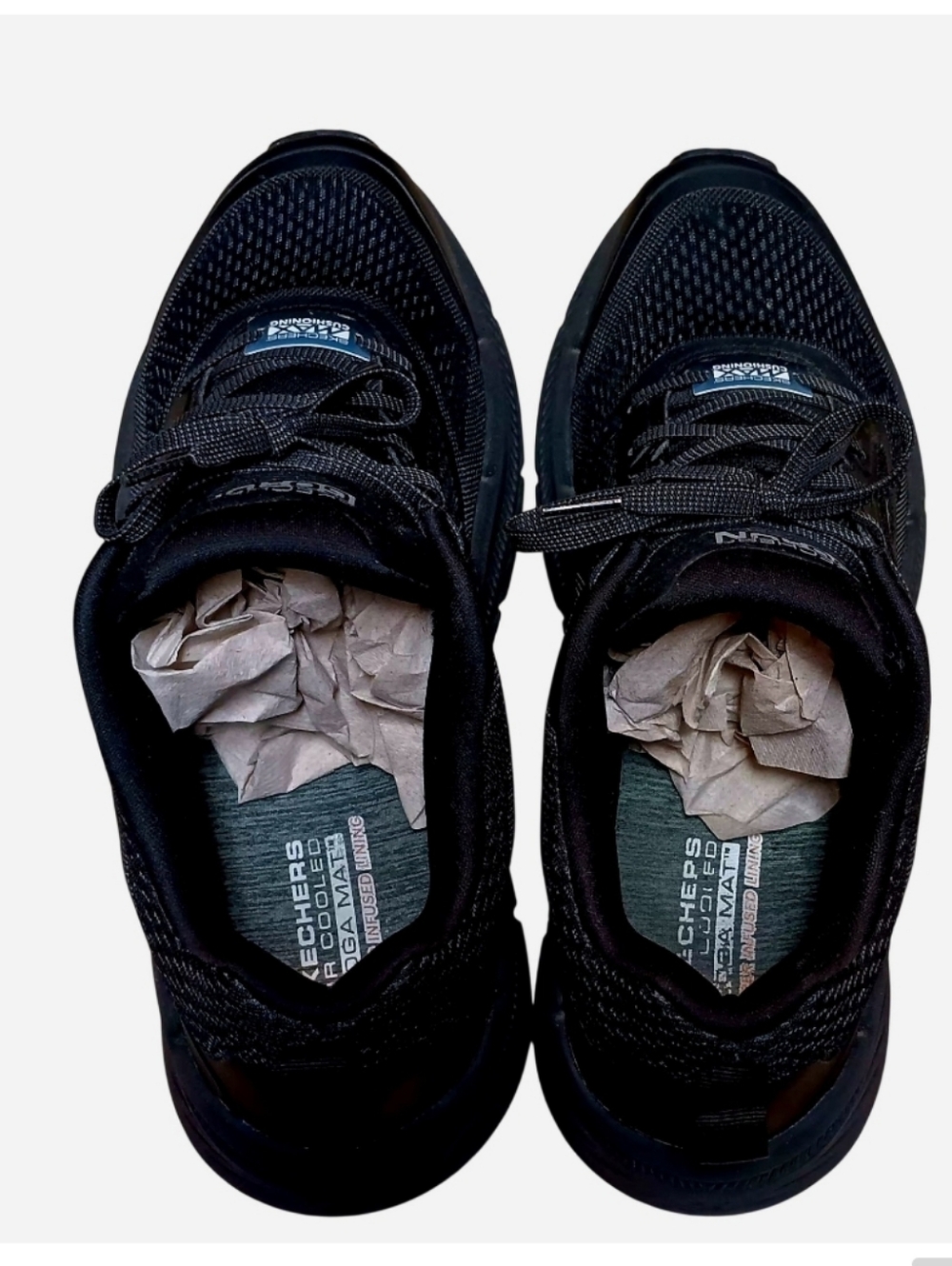 Skechers Max Cushion Goodyear Black Running Sneakers - Picture 5 of 7